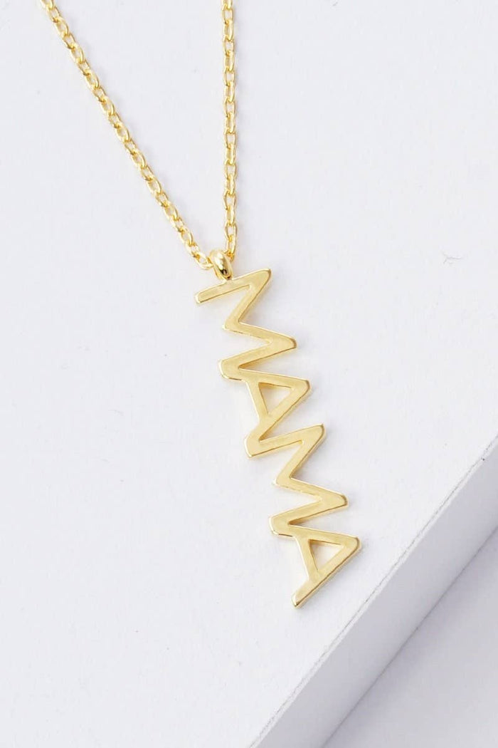 Gold Bold Mama Necklace