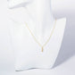 Dainty Cubic Zirconia Safety Pin Pendant Necklace