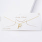 Gold Plated Pearl Initial Necklace