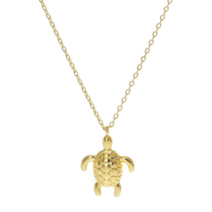 Gold Plated Sea Turtle Necklace