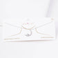 Gold North Star Moon Pendant Necklace