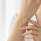Minimalist Pavé Disc Charm Bracelet