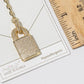 Pave Padlock Bag Charm