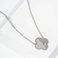 Mixed Media Clover Pendant Necklace