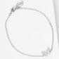 Pave Butterfly Charm Chain Bracelet