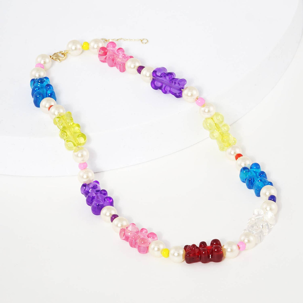 Gummy Bear Necklace Colorful Resin Crazy Aesthetic