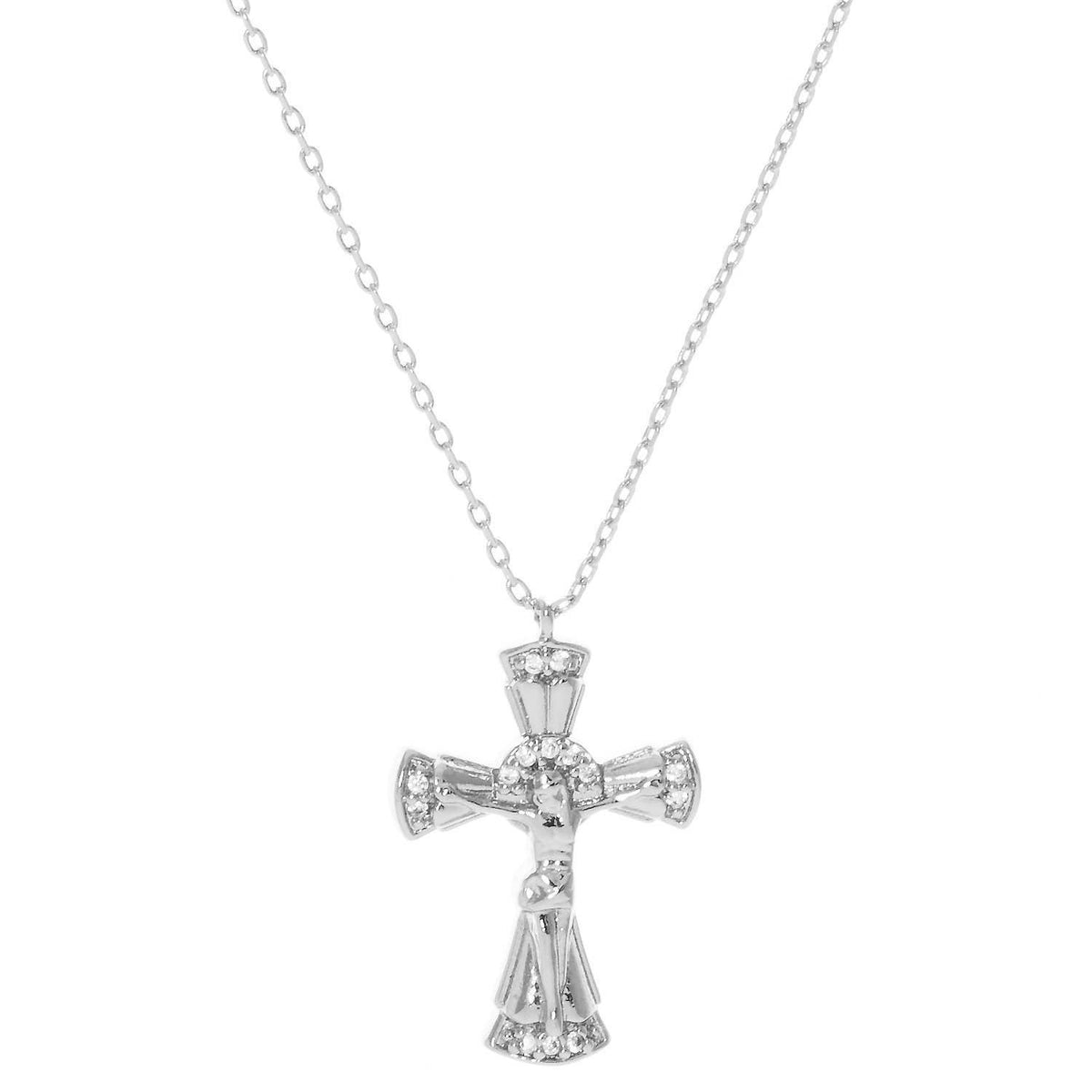 Gold Plated Resurrection Cross Necklace