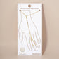 Bevelled Figaro-Chain Accents Brass Hand-Chain Bracelet