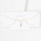 Gold Plated Treble Clef Necklace