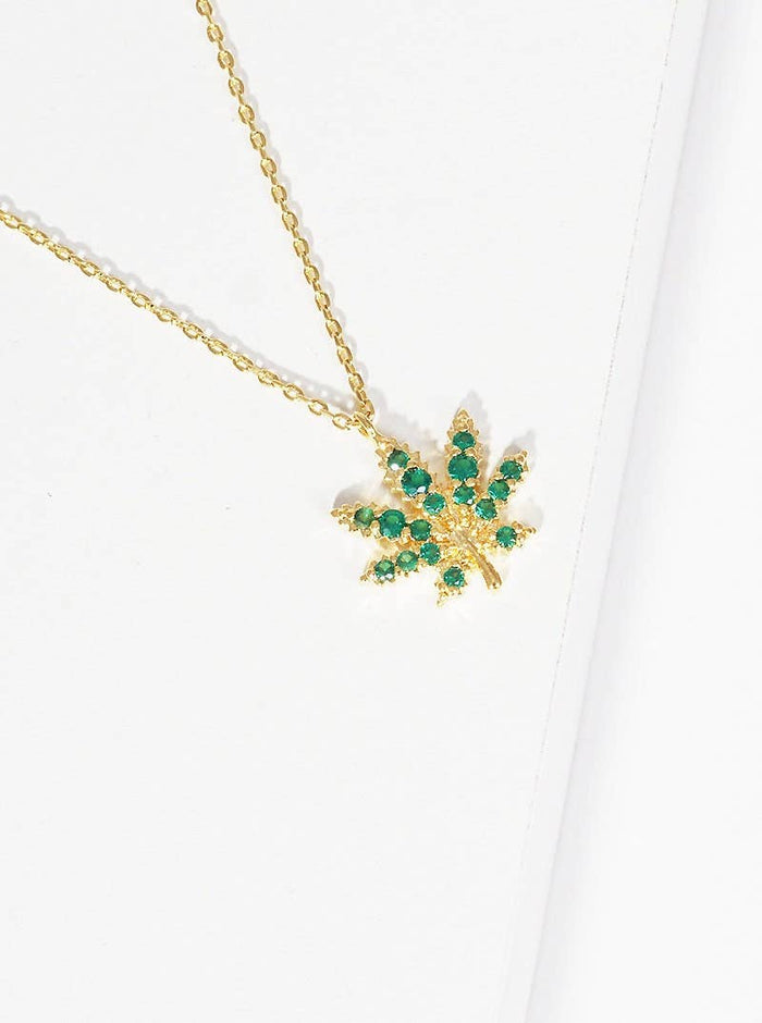Gold Plated Tree Pendant Necklace