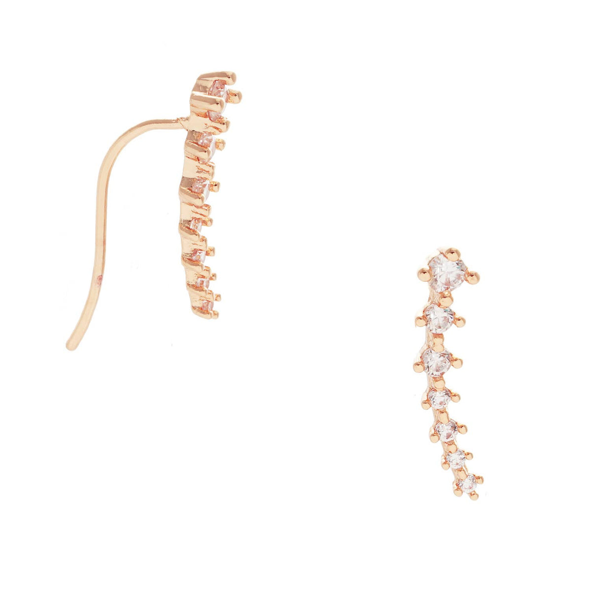 Cubic Zirconia Ear Crawlers