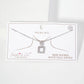 Square Door-Knocker Pendant 18K-Gold-Dipped Brass Necklace