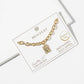 Lady of Guadalupe Rhinestone Pendant Chain Bracelet