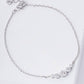 Graduated Bezel-Set Cubic Zirconia Chain Bracelet