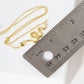 Gold Plated Snake Figure Necklace