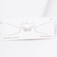 Gold Cubic Mrs. Cursive Necklace