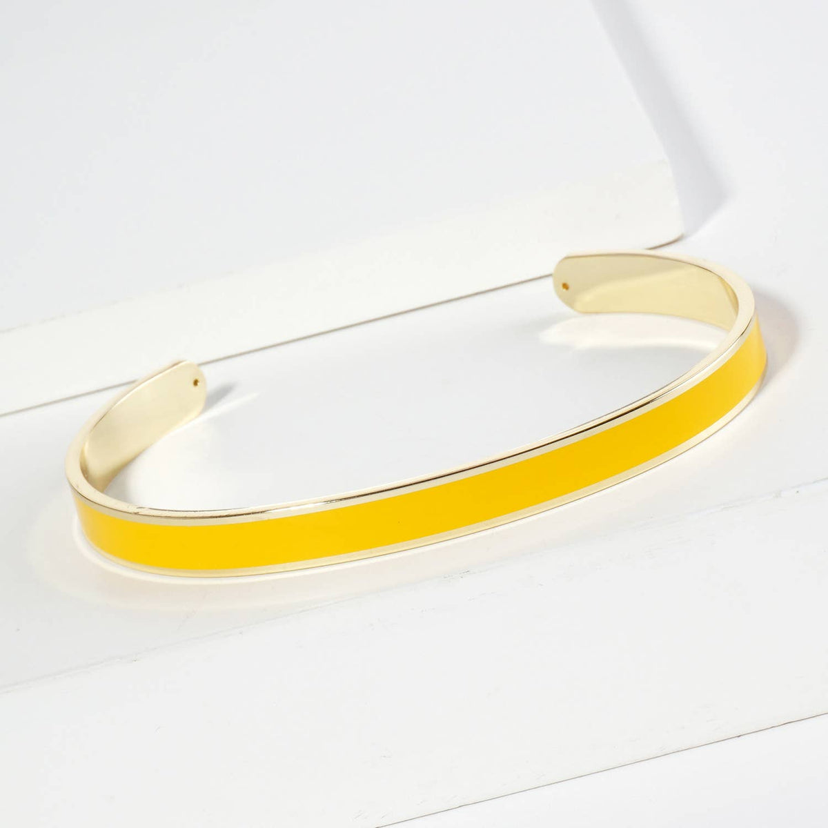 18K GOLD DIPPED ENAMEL COLOR GAME DAY CUFF BRACELET