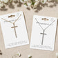 Long Crystal Cross Pendant Necklace – Full-Pavé Cross
