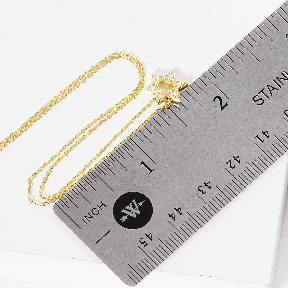 Gold Plated David Star Necklace