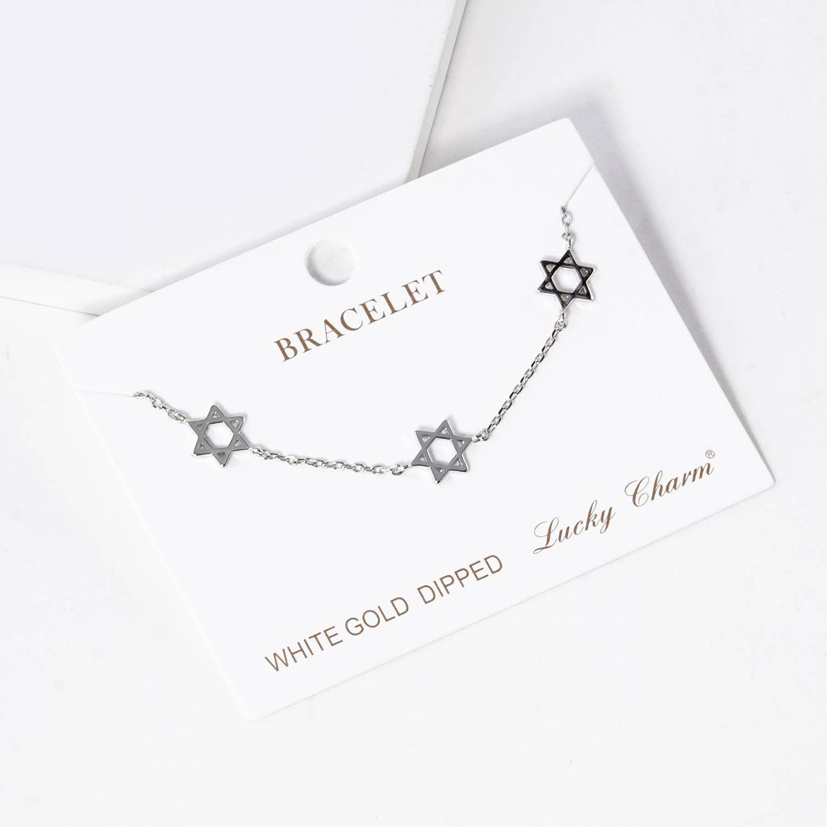 Star of David Delicate Charm Bracelet