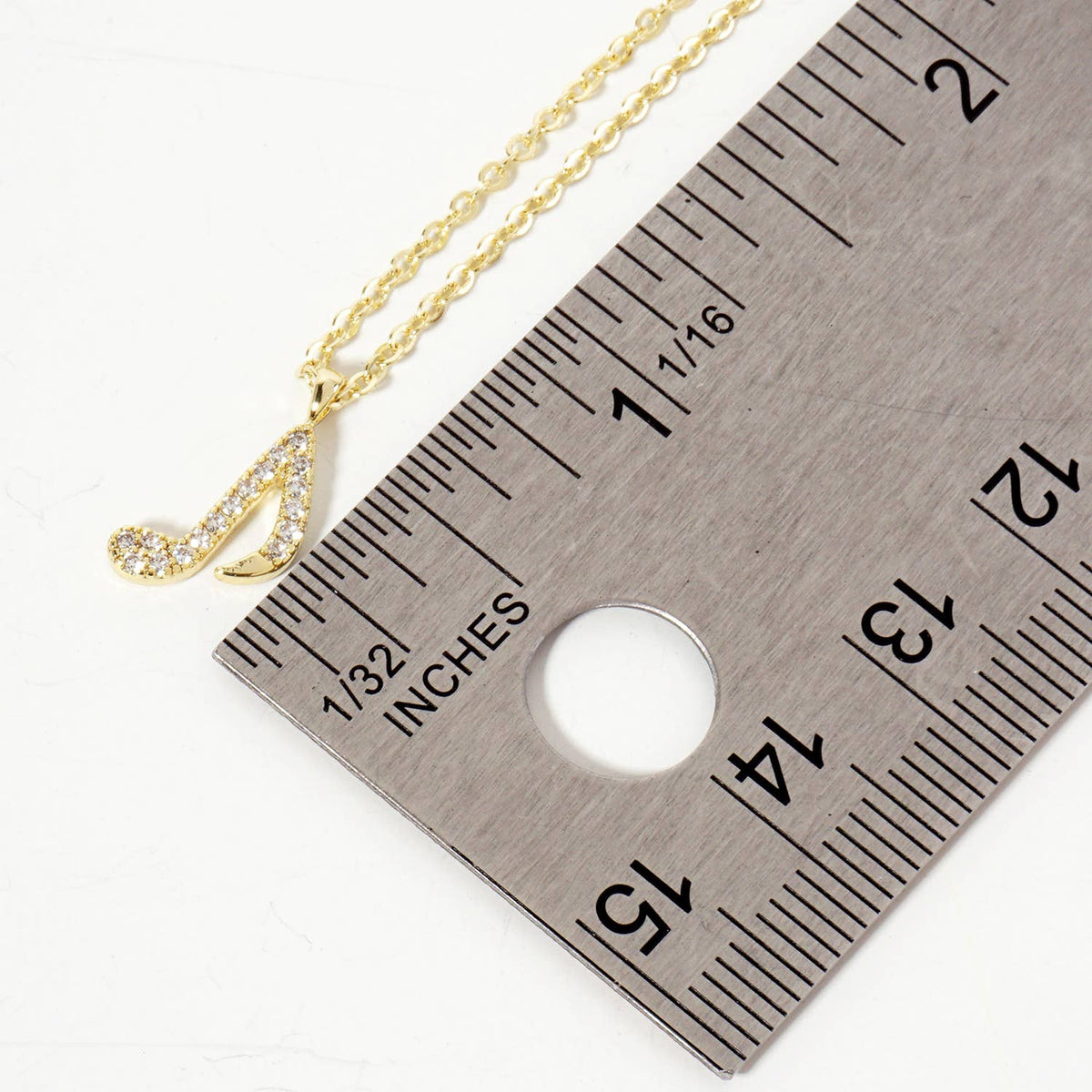 Musical-Note Pendant 18K-Gold-Dipped Necklace