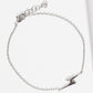 Minimalist Lightning Bolt Charm Bracelet