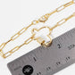 Minimalist Carabiner Clover Bracelet