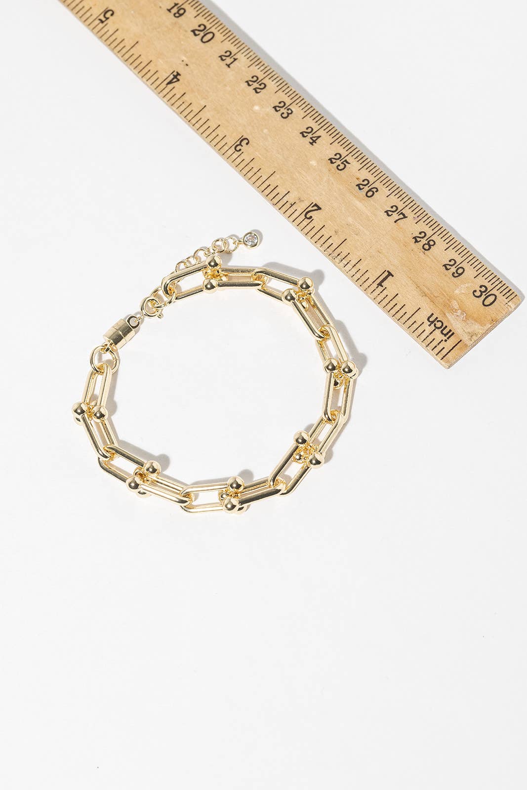 Effortless Magnetic Clasp U-Link Chain Bracelet