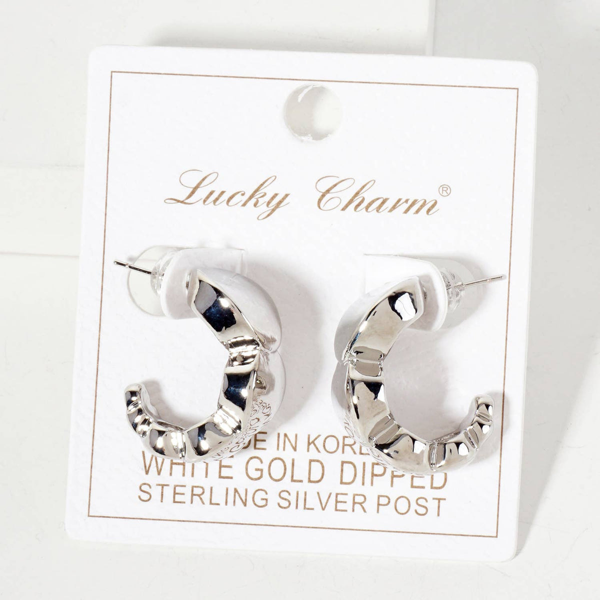 Polished Brass Graduated Ball-Shaped Hoop Earrings