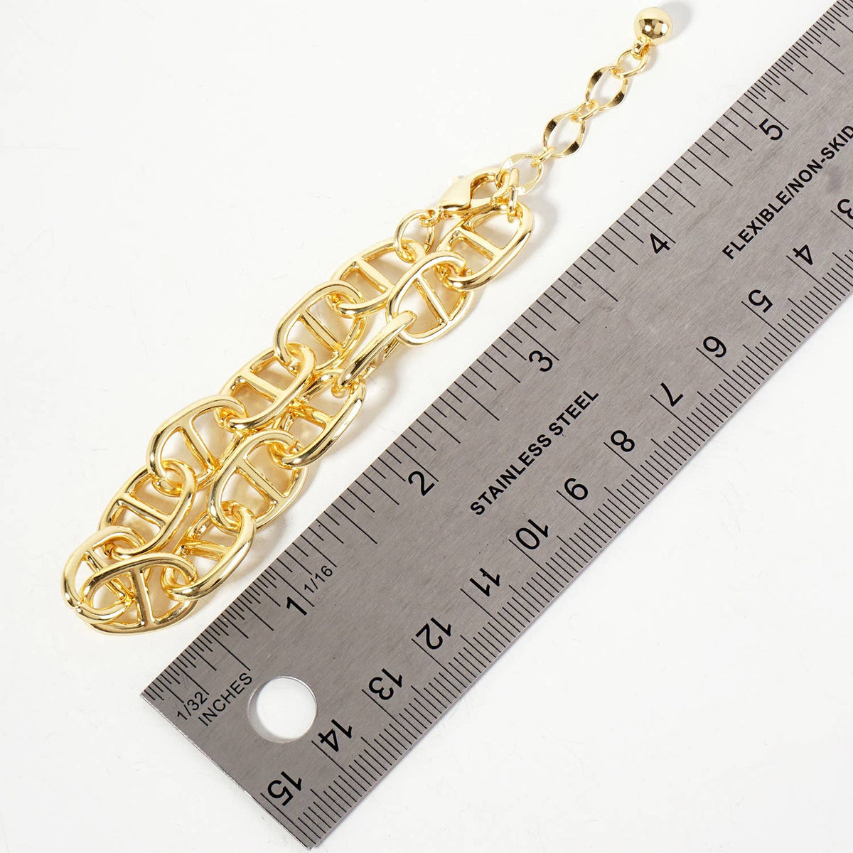 Gold-Tone Mariner Link Chain Bracelet