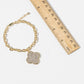 Pavé Cubic Zirconia Clover Bracelet