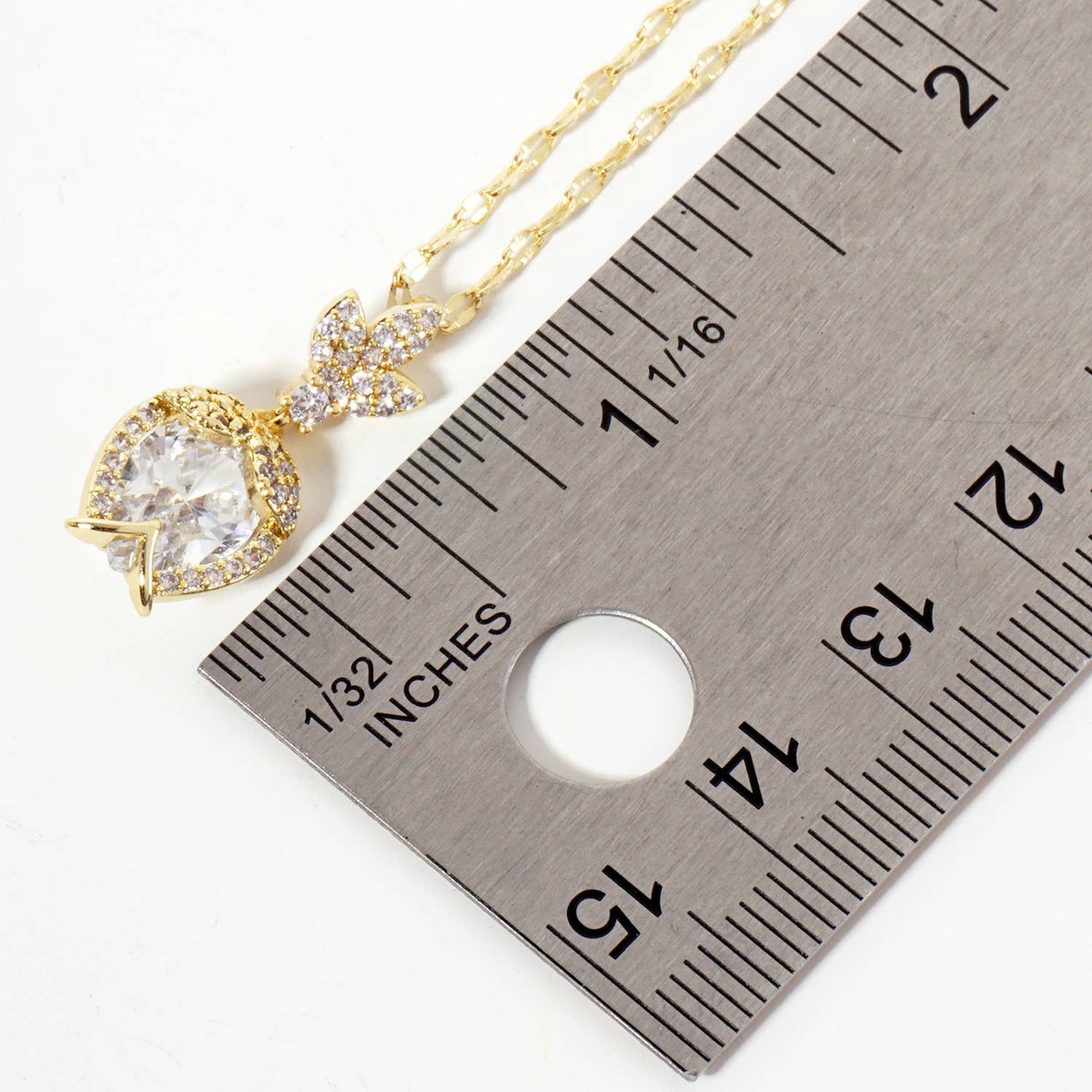 Botanical-Theme Upside-Down Tulip Design Necklace