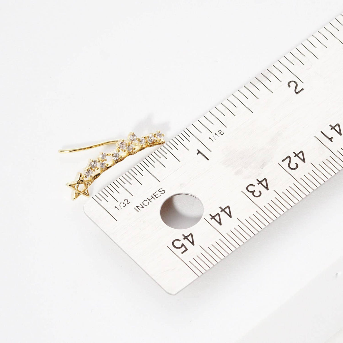 Gold Stargaze Ear Climber Earrings
