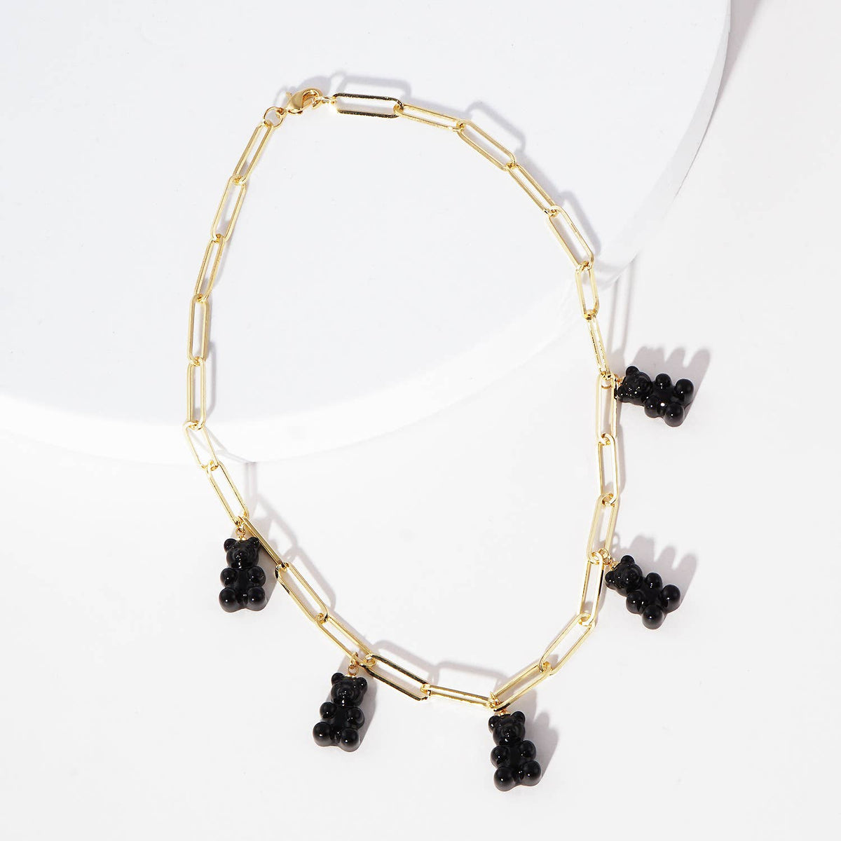 Multicolor Beaded Gummy Bear Necklace