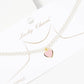 Gold Plated Heart Pearl Necklace