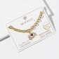 Pave Evil Eye Link Bracelet with Magnetic Clasp