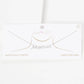 Gold Plated Mini Mama Script Necklace