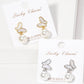 Gold Freshwater Pearl Butterfly Drop Earrings