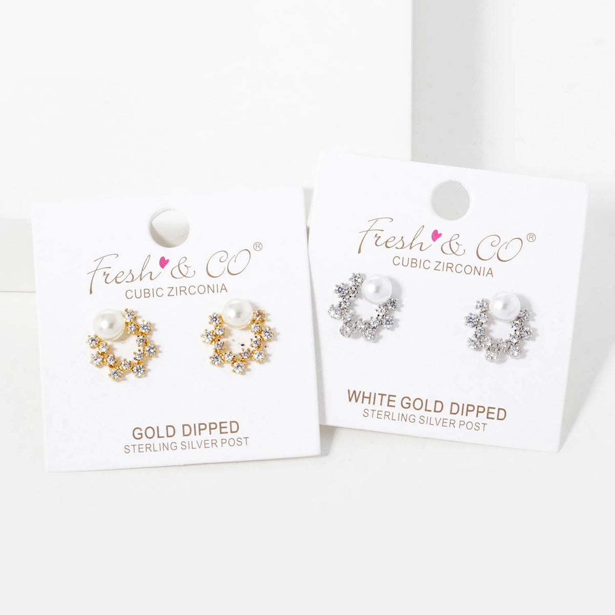 Freshwater Pearl Star Shaped Stud Earrings