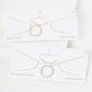 Gold Cubic Eternity Circle Necklace