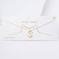 Gold Plated Pearl Initial Necklace