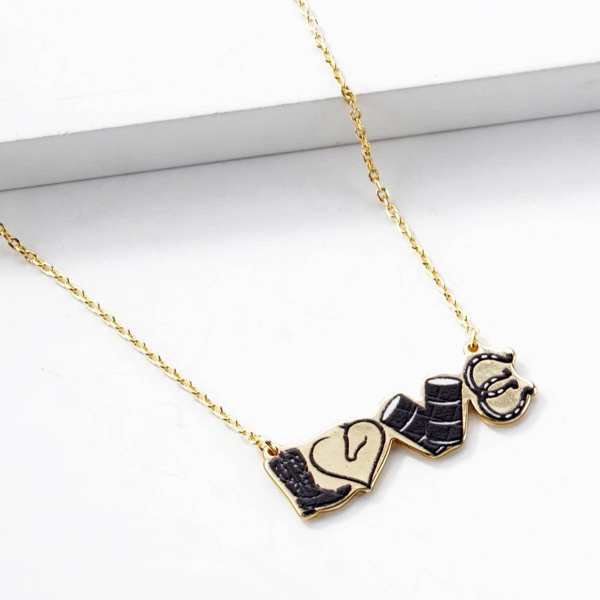 Western Equine "LOVE" Pendant Necklace
