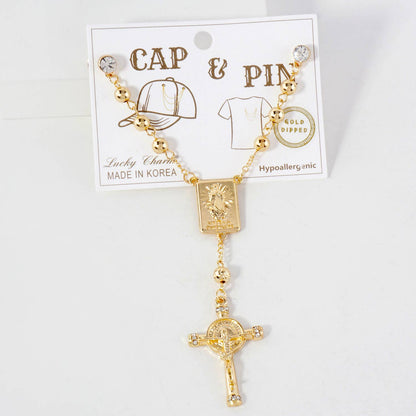Cap & Pin Lucky Charm Rosary Accessory