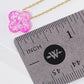 Gold Plated Opal Four Leaf Clover Necklace