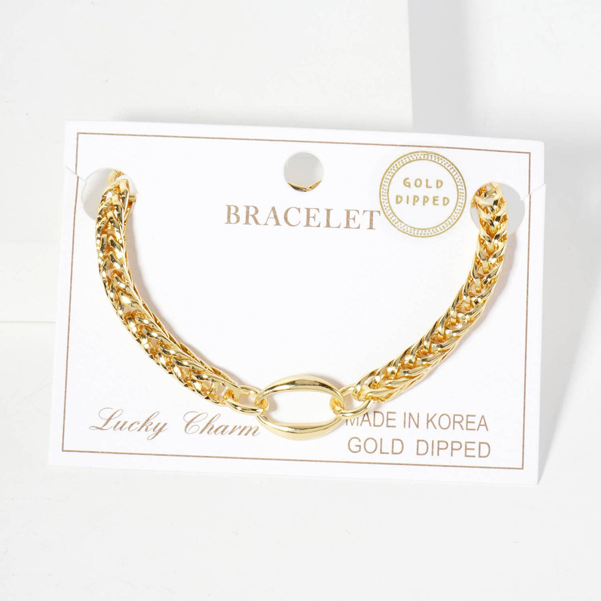 Modern Multi-Strand U-Link Chain Bracelet