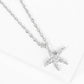 Dainty Crystal Starfish Necklace