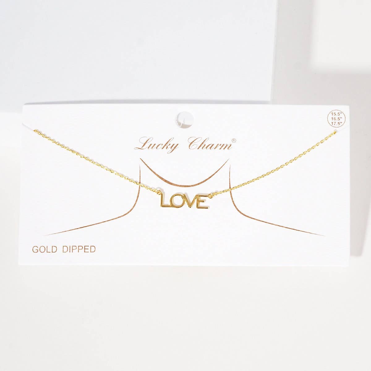 Gold Bold Love Necklace