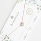 Bridesmaid Halo CZ Cluster Necklace