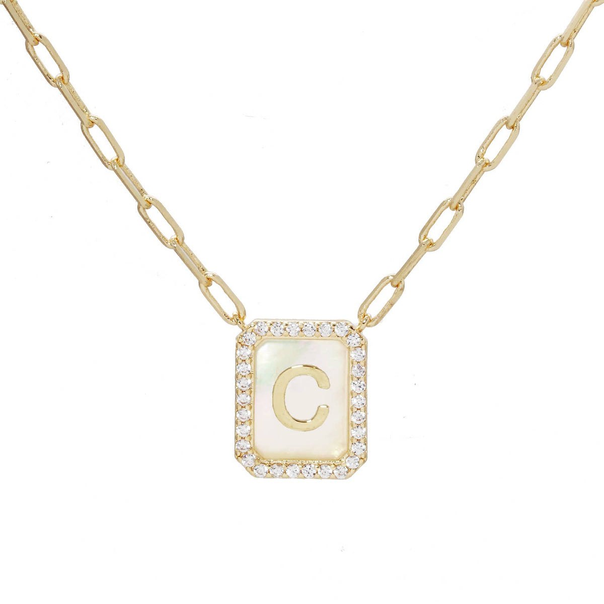 Gold Plated Initial Necklace