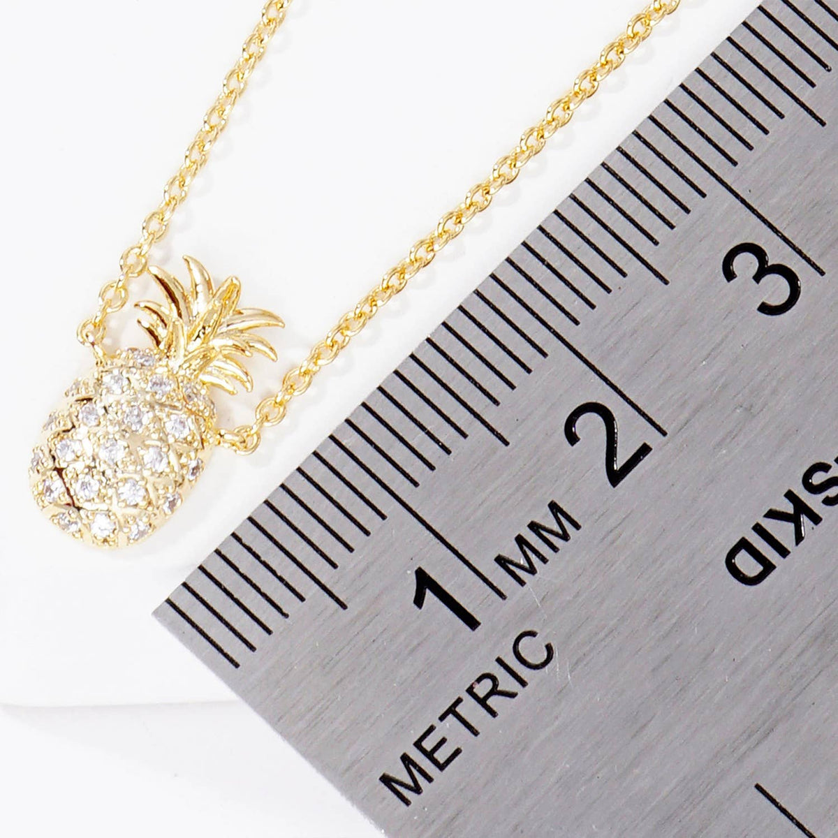 Pavé Pineapple Pendant Necklace